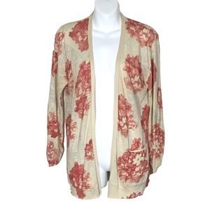 Anthropologie Guinevere Dwarf Quince Open Cardigan Sz M